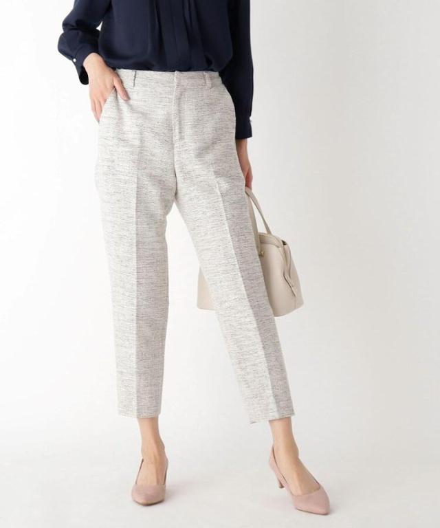 画像: AG by aquagirl ツイードスリムテーパード アンクルパンツ ¥5,930(税込)