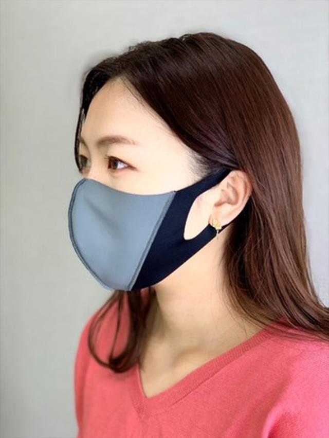 画像1: メイクの技術を応用、フェイスラインに影をつくり小顔に見せる夏用マスク新発売!