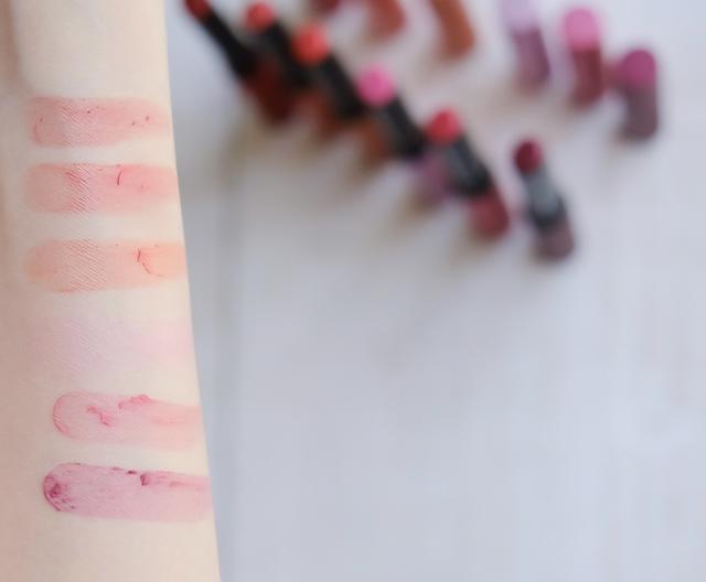 画像: (上から)RED,PEACH,CORAL,PINK,CHERRY,PLUM