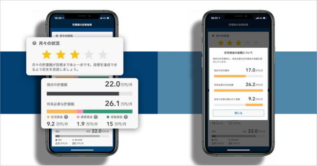 画像2: 野村の資産管理アプリ「OneStock(ワンストック)」に新機能「月々の貯蓄額を考える」提供スタート