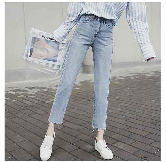 画像1: ストレートデニムパンツ
