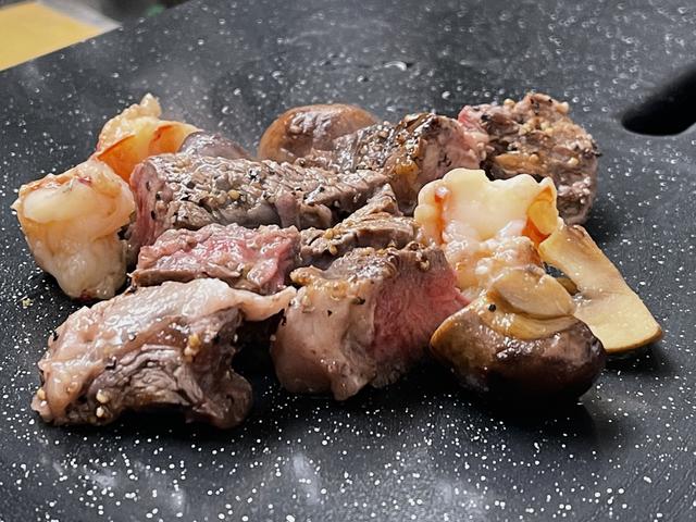 画像1: ●〈Dinner〉クラッシュコーヒーモヒート/おうちキャンプステーキ&海老のアヒージョ