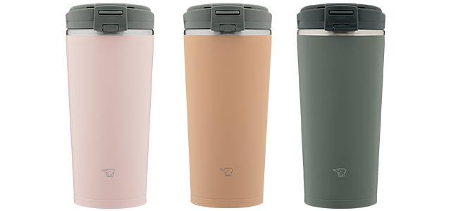 画像: （写真は0.3Lサイズ。左より、ヴィンテージローズ、シナモンベージュ、フォレストグレー）