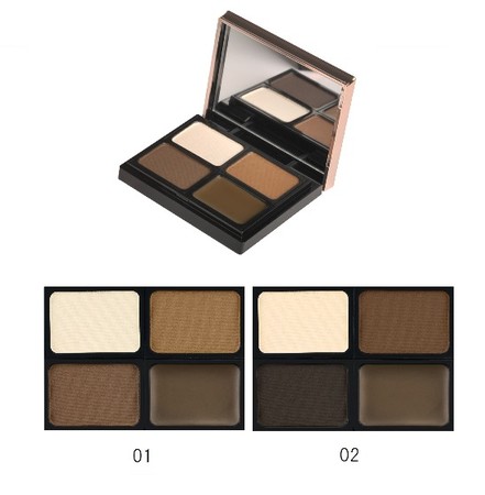 画像: 01:ライトベージュ×ブラウン 02:ニュアンスブラウン×グレー