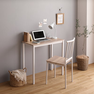 画像: [Qoo10] ベストバリュースタイル : デスク チェア セット 幅80cm奥行4... : 家具・インテリア