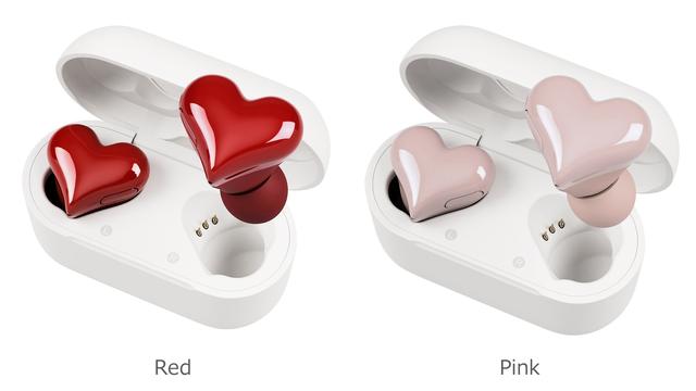 HeartBuds ピンク ハート ワイヤレスイヤホン HeartBuds ハートバッズ ハート型完全ワイヤレスイヤホン 4color