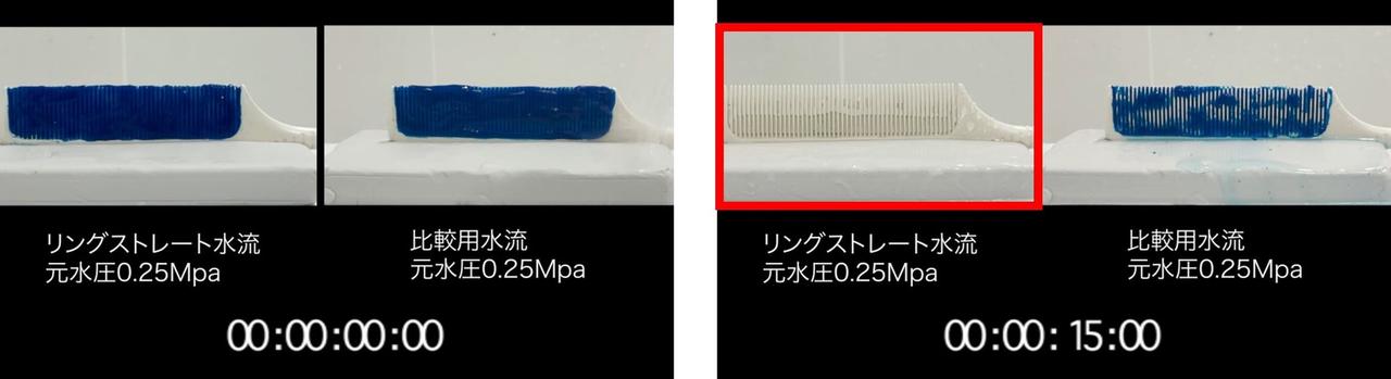 画像1: ミラブルzeroの「リングストレート」を使って洗浄実験を実施