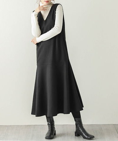 画像: Qoo10[即納:1-3営業日]ヤ込 無地 Vネッ