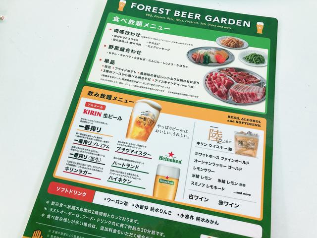 画像: メニュー