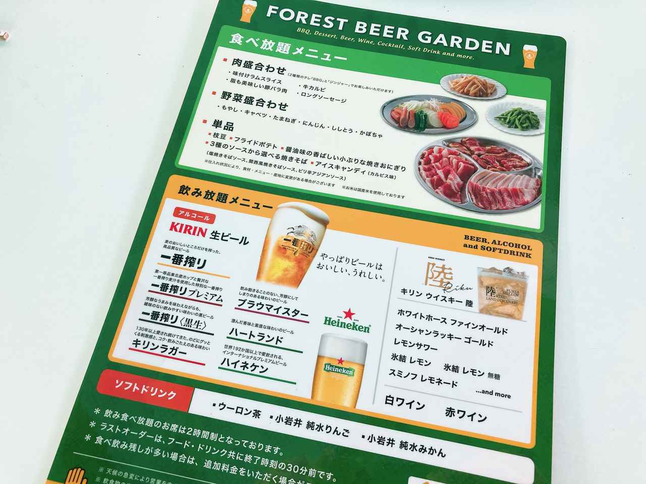 画像: メニュー