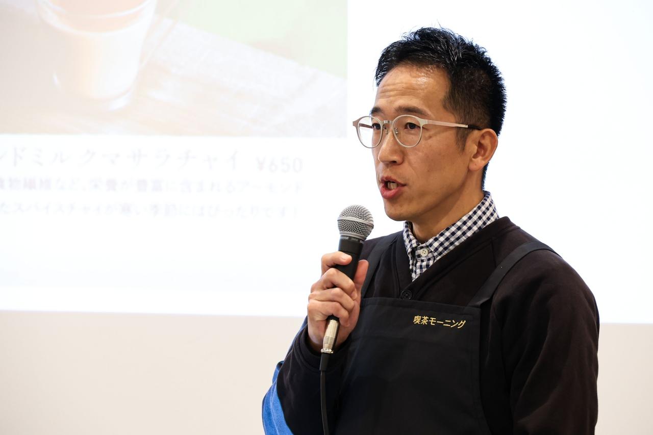 画像: 喫茶モーニング・市野氏