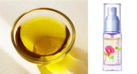 画像: 左:一般的な椿油