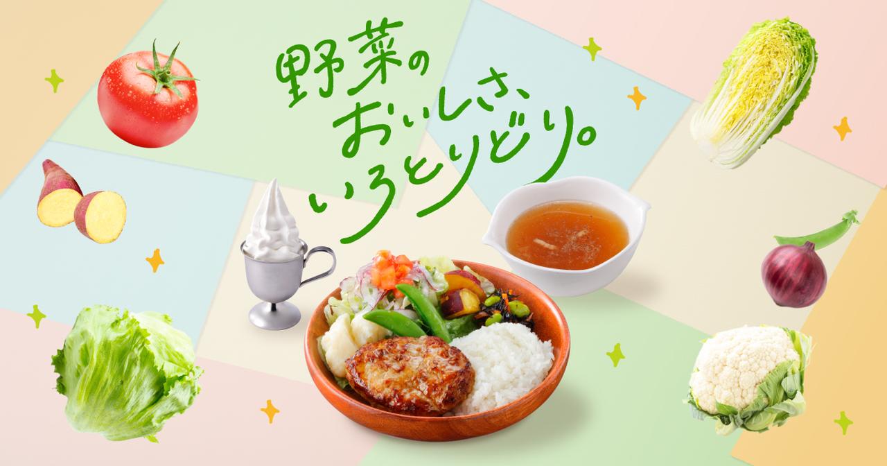 画像: 野菜のおいしさ、いろとりどり。びっくりドンキーの「いろどりセット」