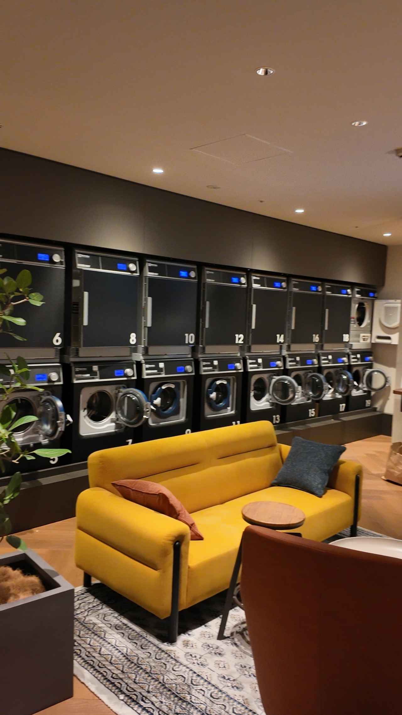 画像: ランドリーラウンジ(24時間利用可能)