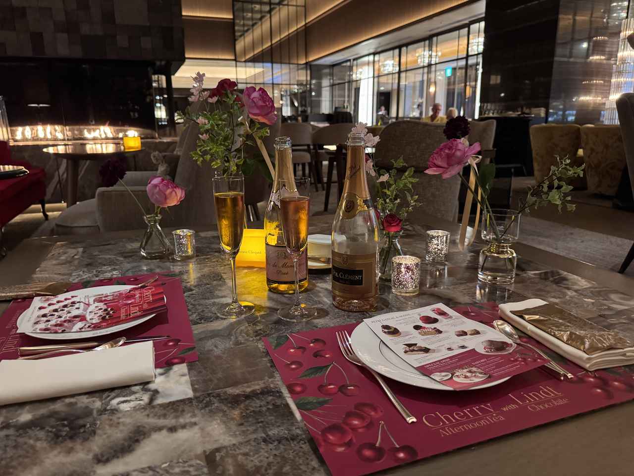 画像2: さくらんぼとリンツチョコの華やかマリアージュ♡