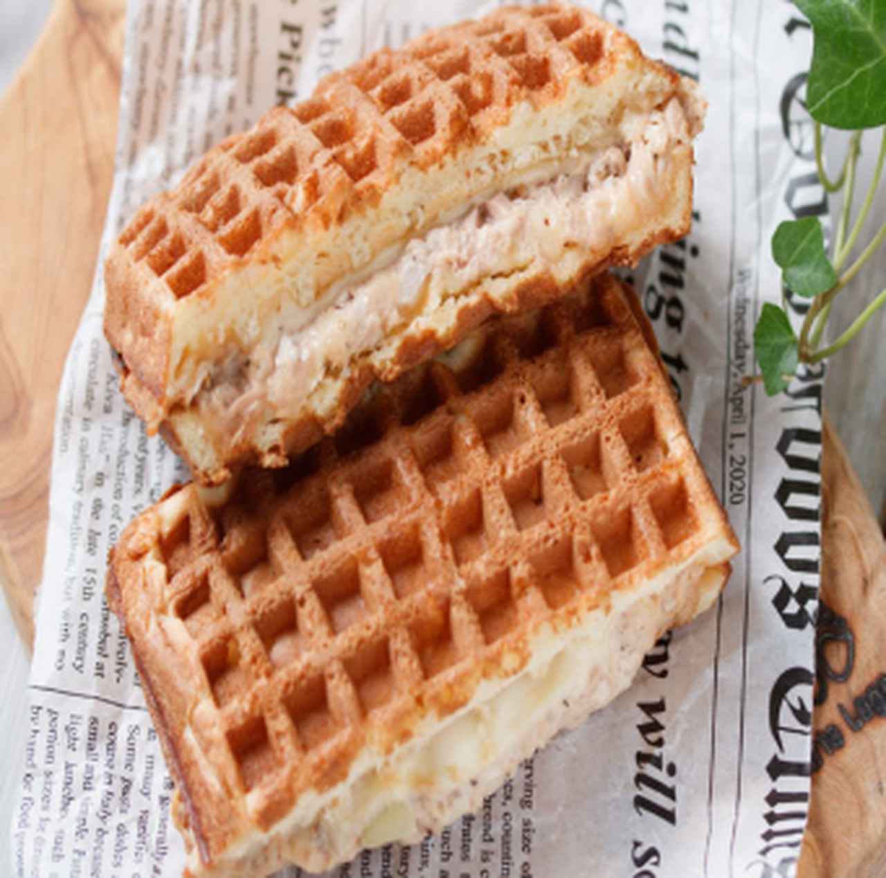 画像: アメリカンワッフル de ツナメルト