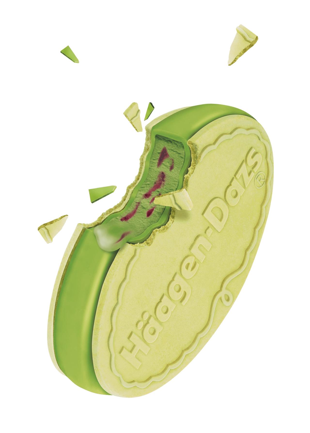 画像2: 【試食レポ】「ハーゲンダッツ」より初夏を彩る抹茶と甘酸っぱいベリーのアクセントで、見た目も気分も華やかに クリスピーサンド『抹茶ベリー』​期間限定発売中！