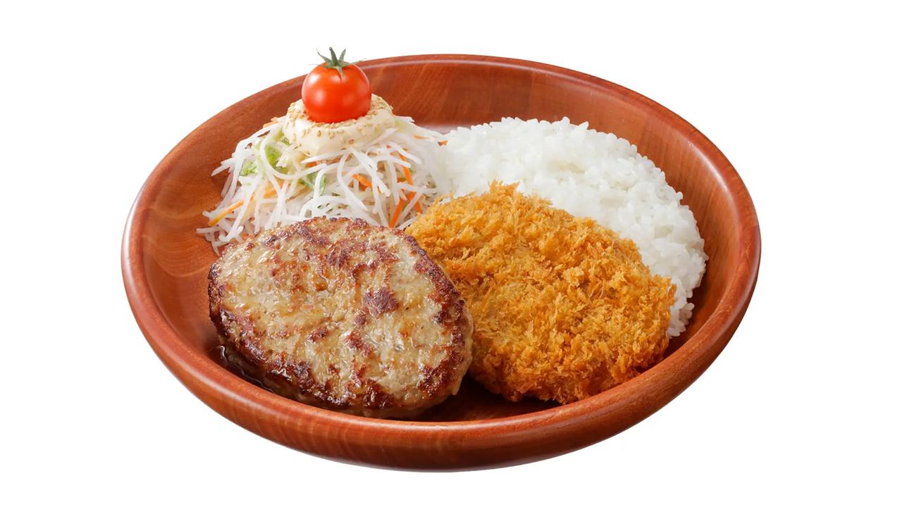 画像: メンチカツ＆ハンバーグディッシュ