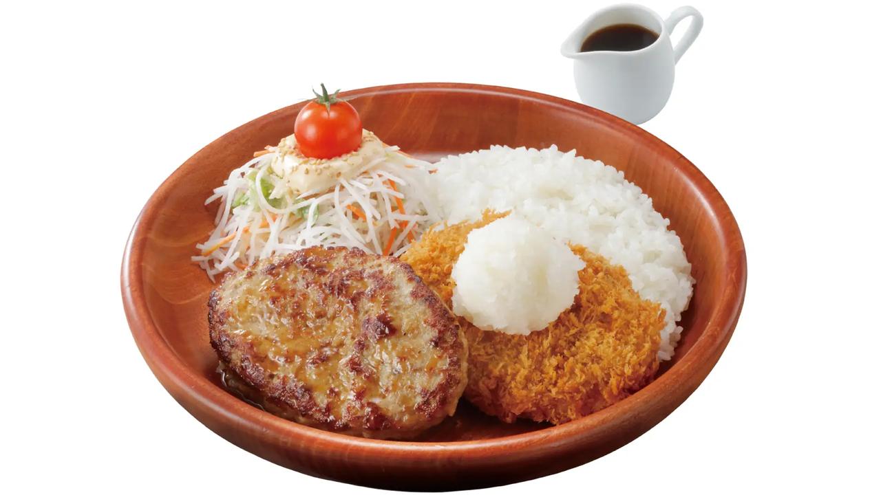 画像: メンチカツおろしポン酢&ハンバーグディッシュ
