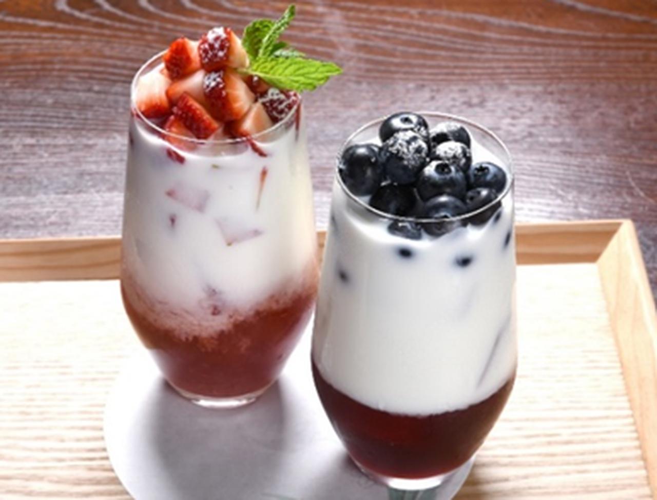 画像: 特別メニュー（ストロベリーミルク・梅ベリーミルク）