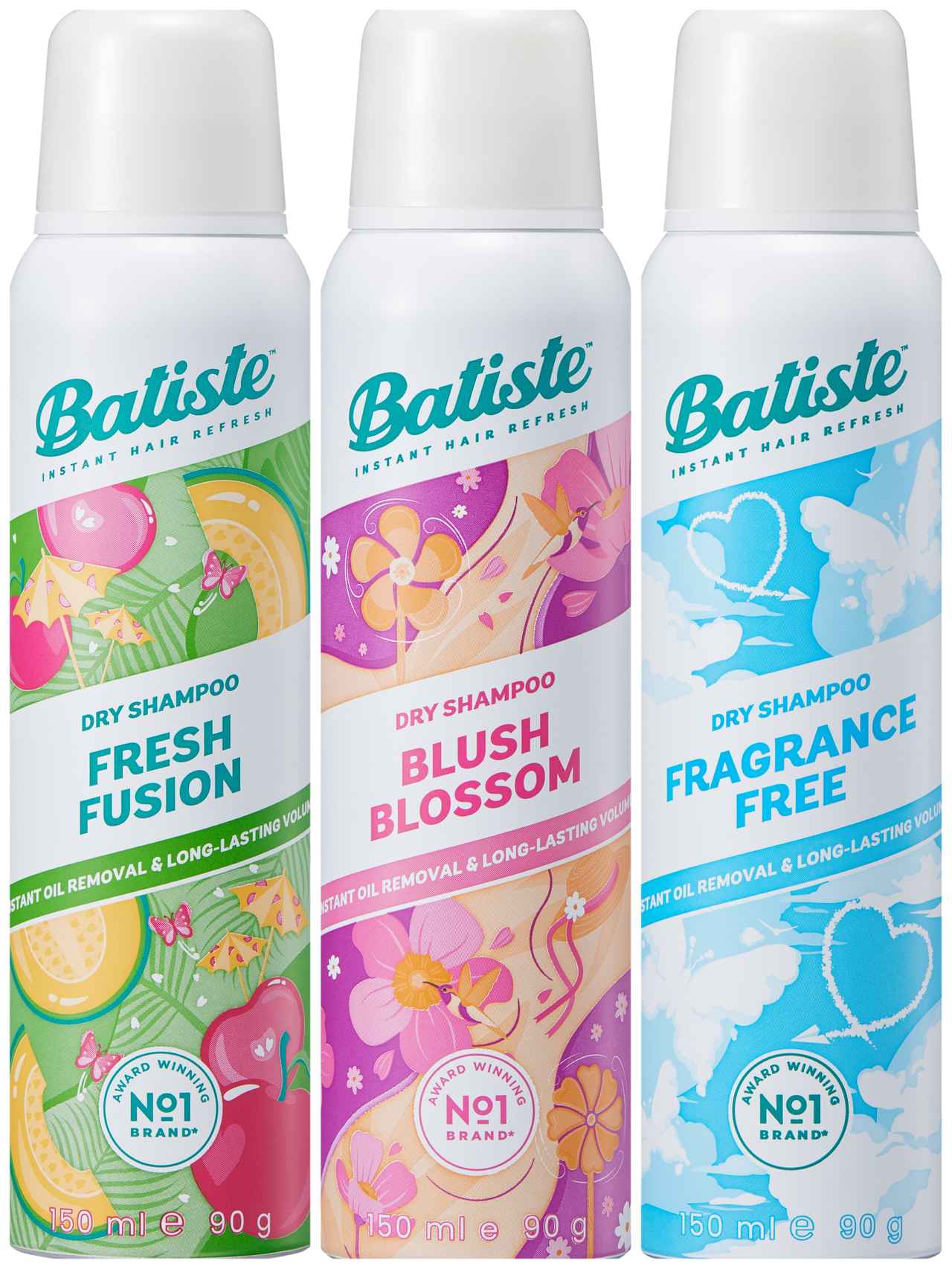 画像: 【左より】 ①フレッシュフュージョン（ピュアフルーティの香り） ②ブラッシュブロッサム（エアリーフローラルの香り） ③フレグランスフリー（無香料） ●容量／メーカー希望小売価格：90g ／1,500円（税抜）｜1,650円（税込） ●販売チャネル：全国のバラエティショップ・オンラインショップ