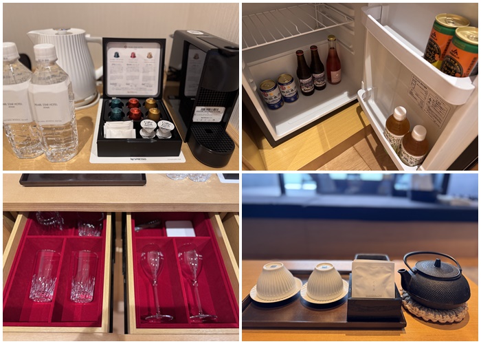 画像: ドリンク類も大充実。冷蔵庫のドリンクもフリーでいただけます。