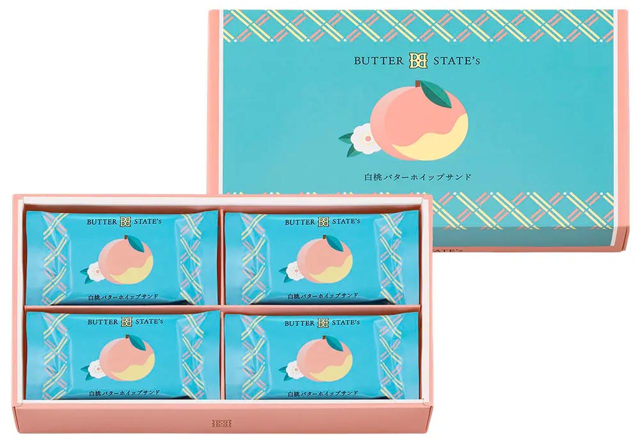 画像: 【商品名】白桃バターホイップサンド 【価　格】8個入 1,188円(本体価格1,100円)