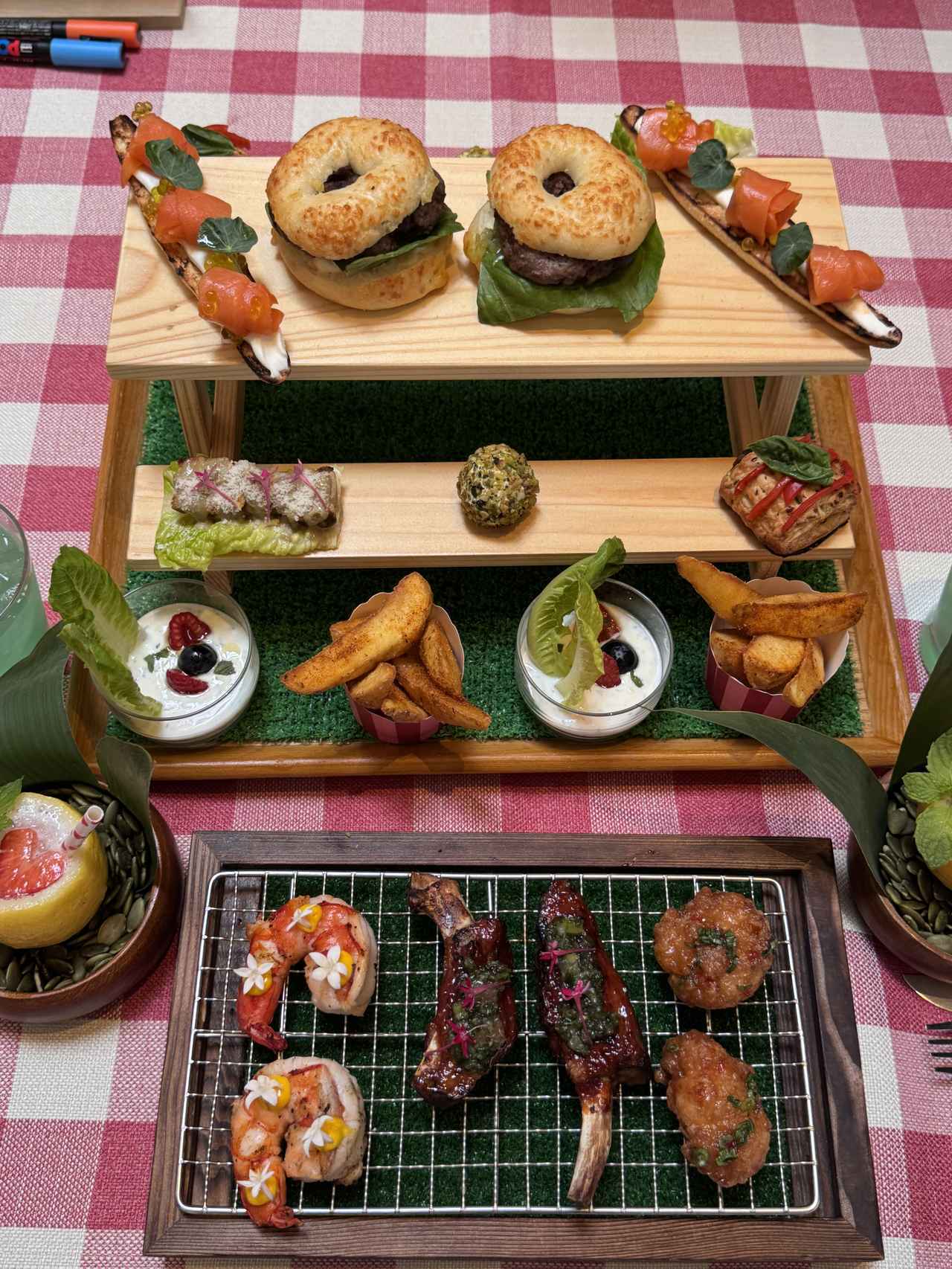画像2: BBQ風グリルもアフタヌーンティーも両方楽しめる！