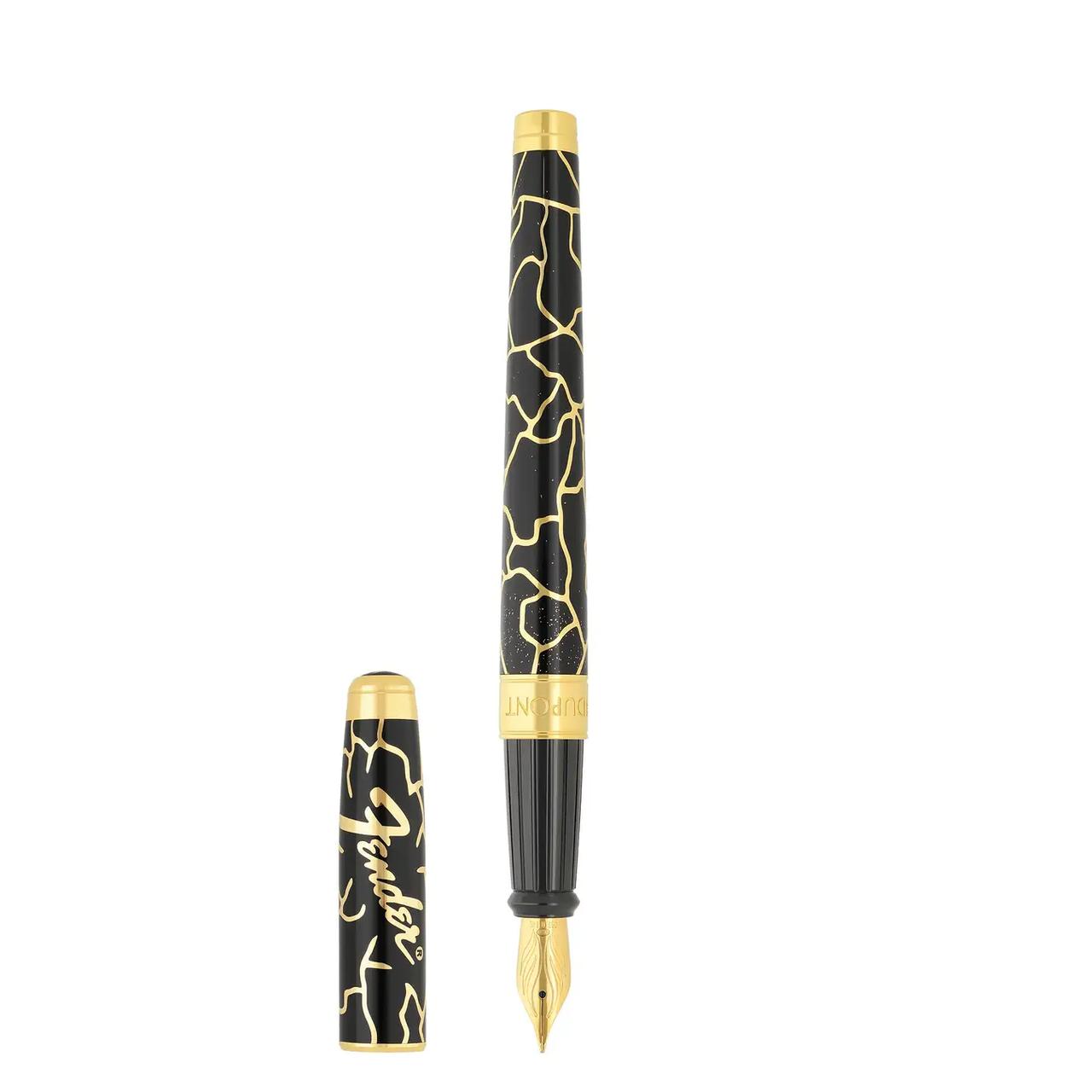 画像: プレミアムセット ラインDエタニティ 万年筆 ブラック&ゴールデン ネックレス付き323,400円（全て税込価格）