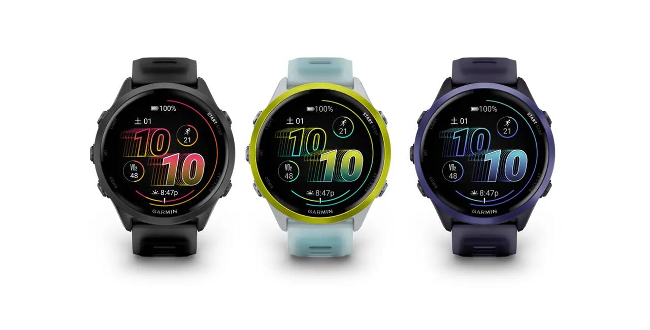 画像: ●Forerunner 570 カラー：47mm　Black（ブラック）、White/Amp Yellow（ホワイト/アンプイエロー）、Purple（パープル） 価格：89,800円（税込）