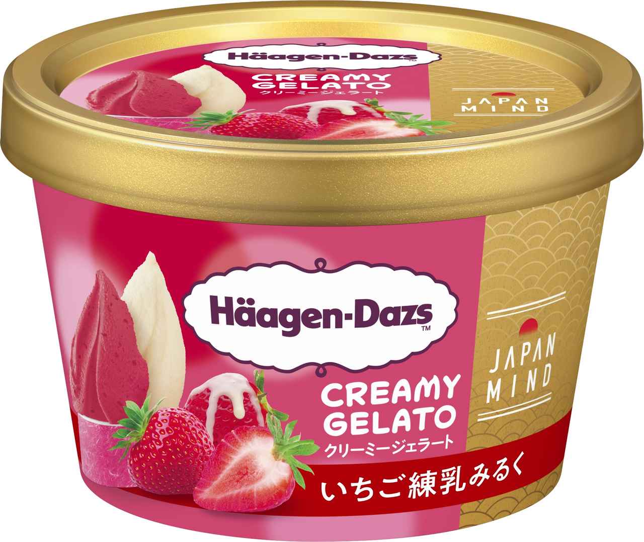 画像1: 【第1弾】ハーゲンダッツ ミニカップ CREAMY GELATO『いちご練乳みるく』・同『ほうじ茶きなこ』
