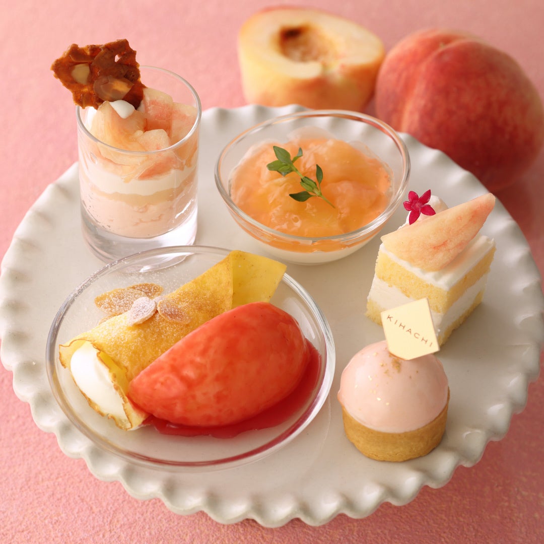 画像2: キハチ青山本店から夏限定！ 桃づくしのスペシャルアフタヌーンティーが登場