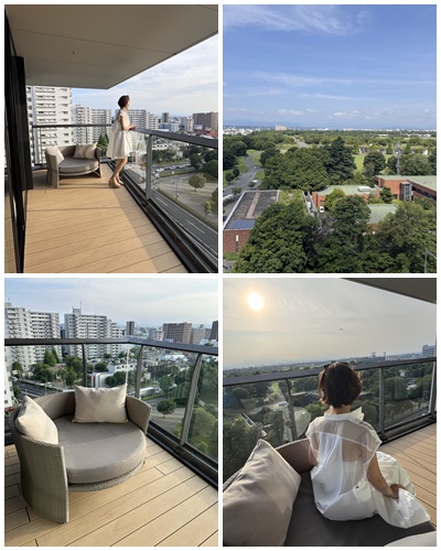 画像: ベランダからは昭和記念公園のグリーンが望めます。