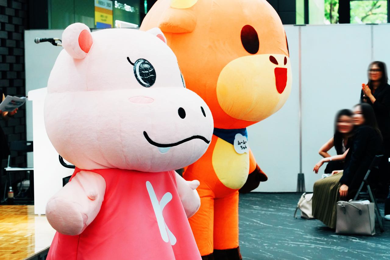 画像: 「かば子」と「moomooくん」が初お目見え！