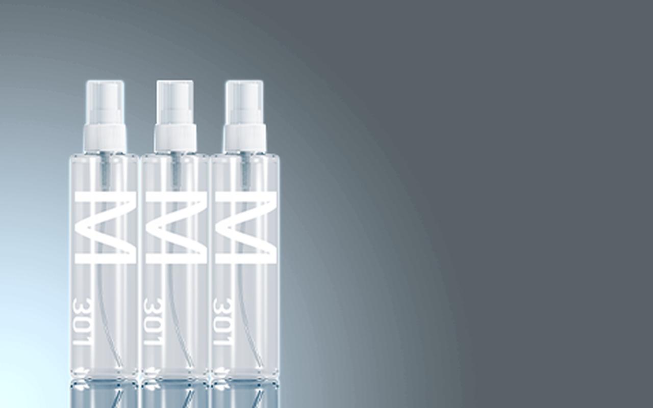 画像: armada Mi+(M301)とは? 海水から抽出したミネラルのうち、マイナスの電荷をもつものを集めたものと植物から抽出したミネラルが主原料です。アミノ酸よりもっともっと小さい電子レベルで作用することによって髪と肌の内部(角質層まで)にしっかり浸透し、みずみずしくなります。