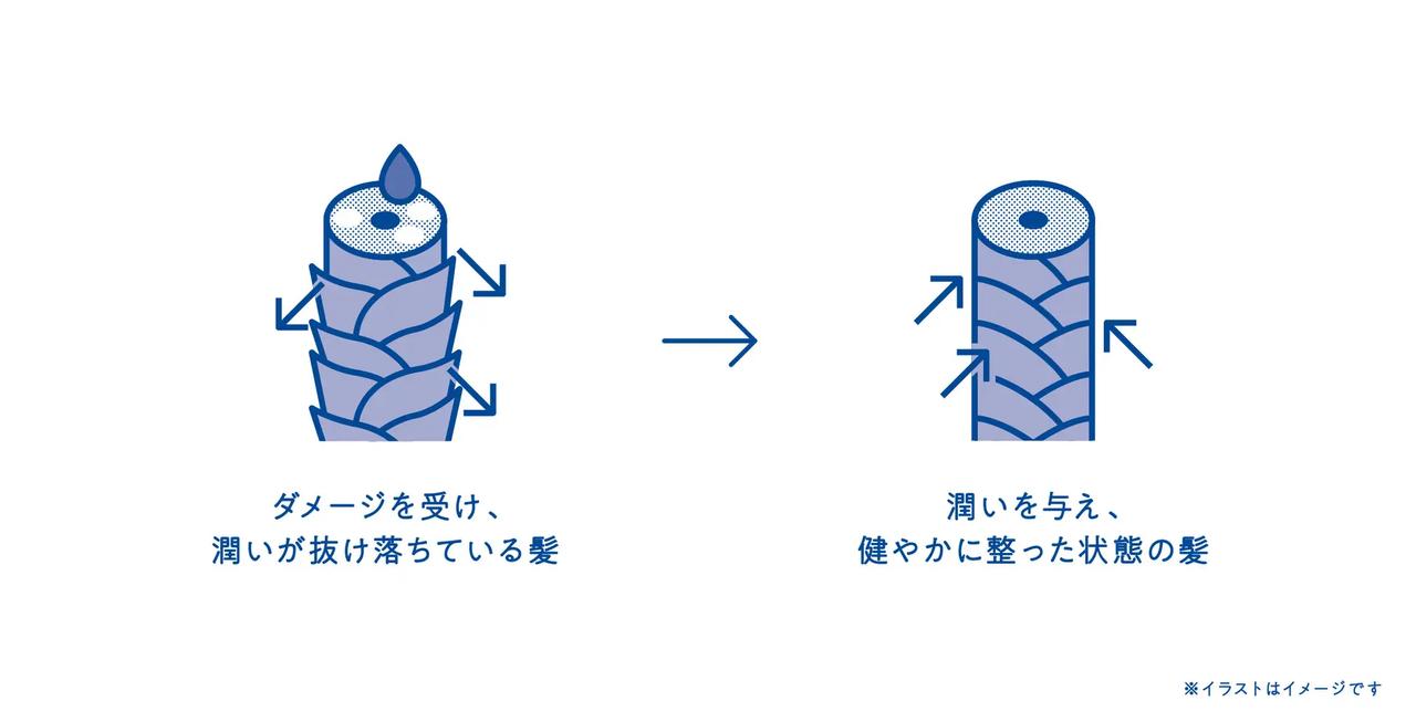 画像: 美容液成分*¹を贅沢に配合。うねり・クセもしっとりまとまる
