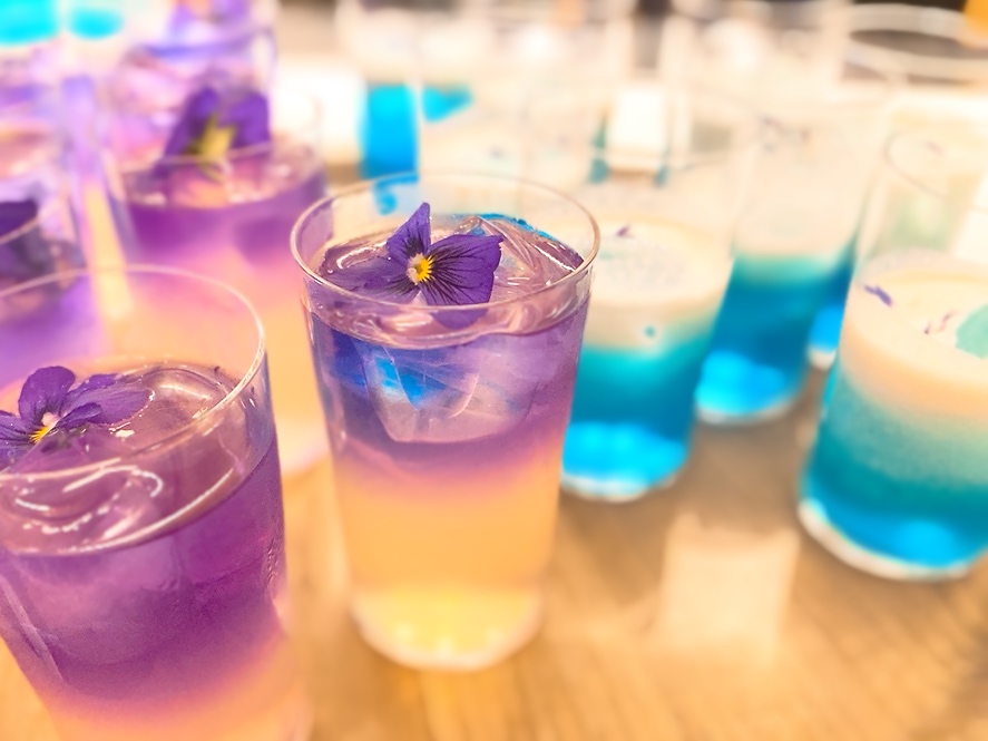 画像: オプションで美しいシグネチャーカクテルも