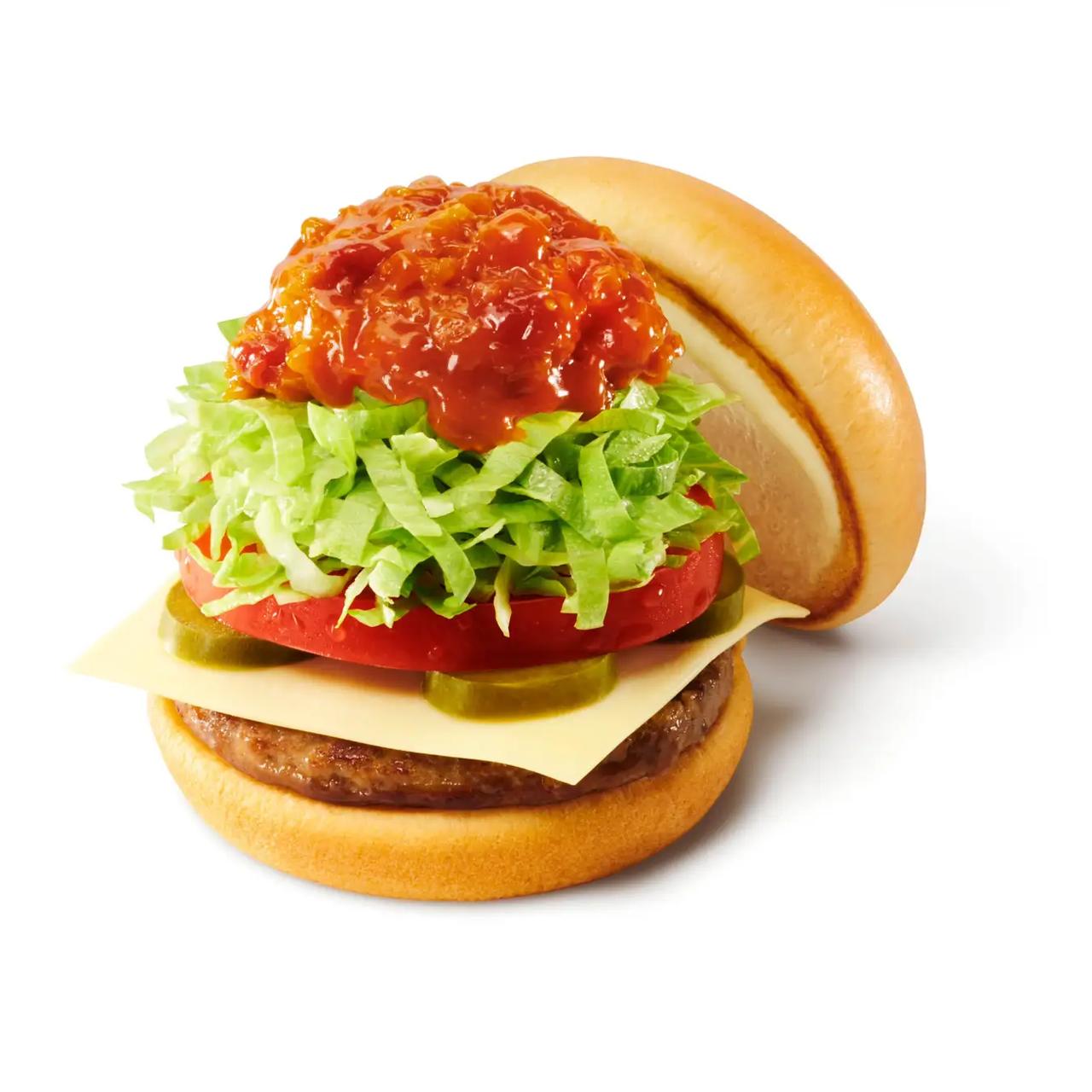 画像: 「スパイシーモスタコスバーガー」(590円) 「スパイシーダブルモスタコスバーガー」(750円) ■販売期間:2025年7月16日(水)~9月上旬 ■販売店舗:全国のモスバーガー店舗(一部店舗除く)