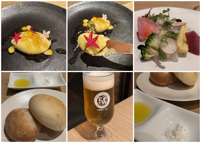 画像: コーンのムース マナガツオのポワレ　フレッシュトマトのソース