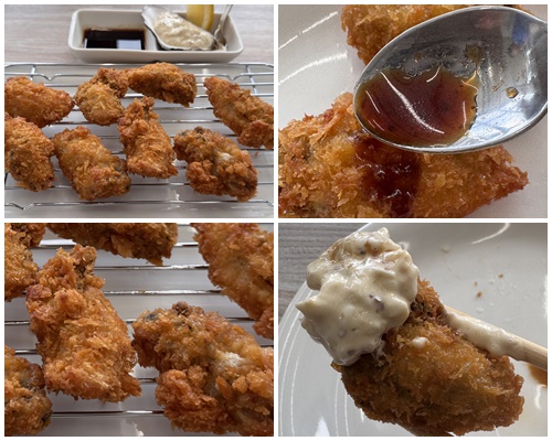 画像: 広島産牡蠣フライ　5個　1045円　✕2皿