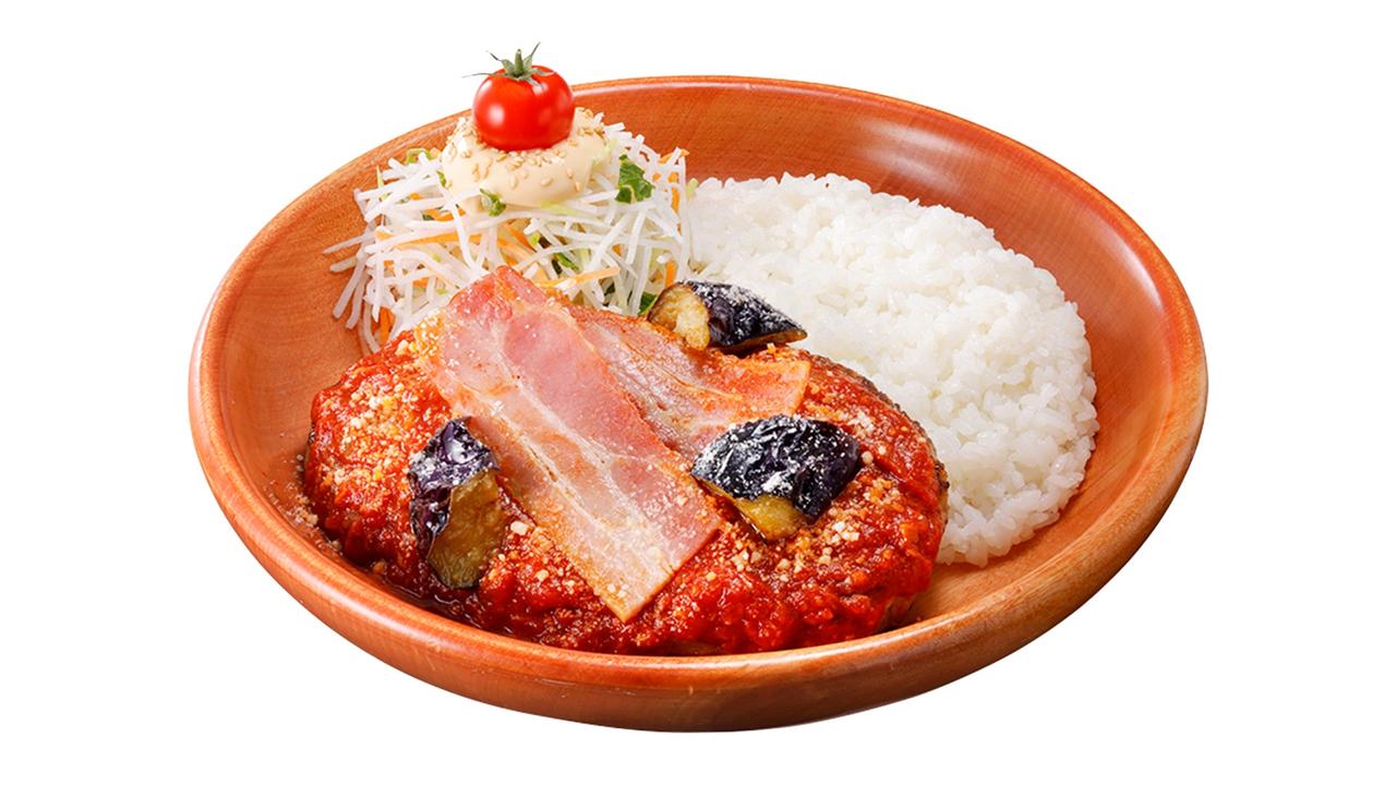 画像: ●厚切りベーコンと茄子のアラビアータバーグディッシュ　＊初登場