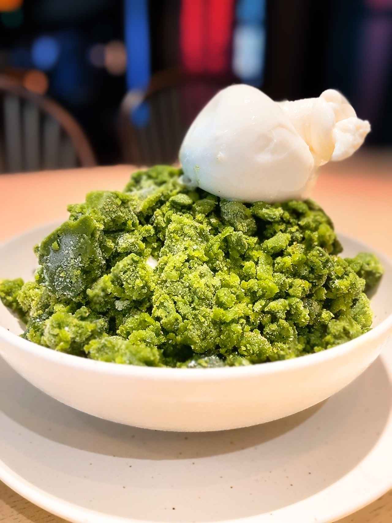 画像1: 【試食レポ】期間限定！どっちを食べたい?!
とろけるブッラータチーズと抹茶のかき氷 vs アメリカ～ンなチョコとナッツのヴィーガンパフェをホテルで♡