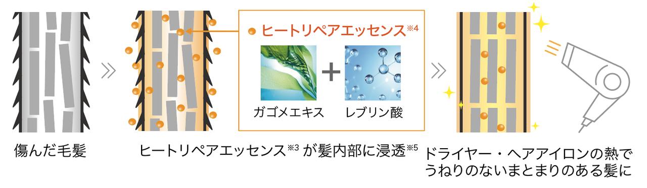 画像: ●POINT② サロン技術の毛髪補修成分配合で白髪を染めながら*¹、うねり*²ケアも叶う