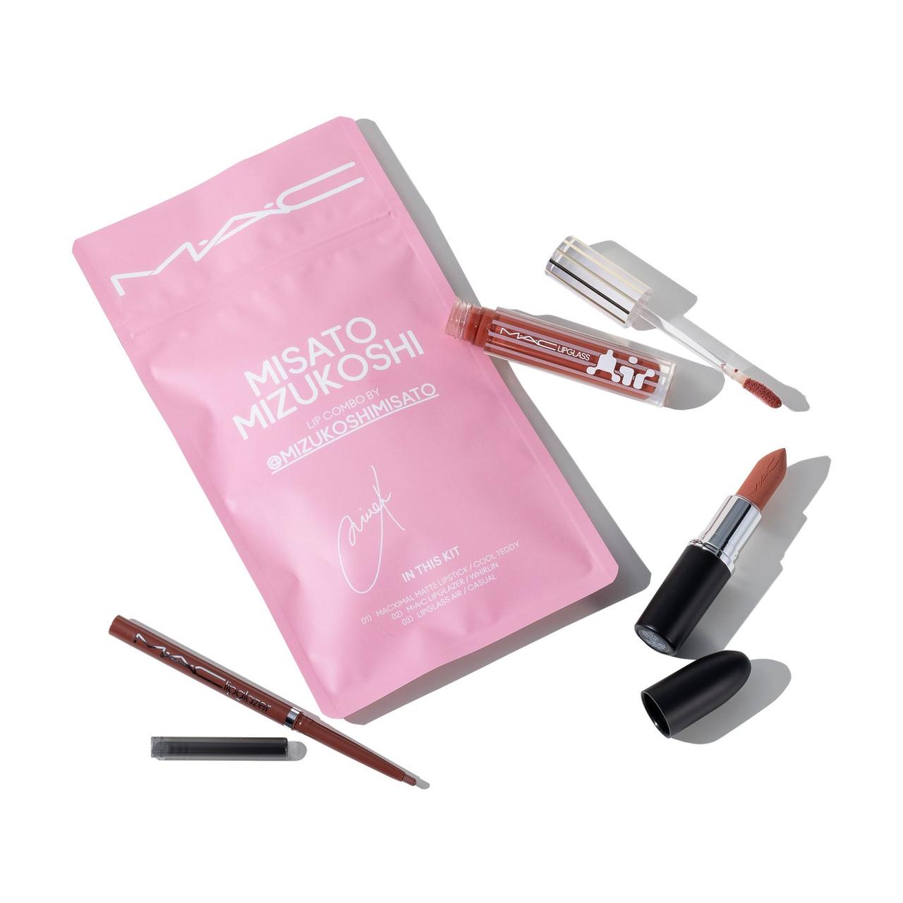 画像1: 水越みさと×M·A·Cの限定コラボが登場──“ぷっくり3Dリップ”を叶えるリップコンボ3種が数量限定発売