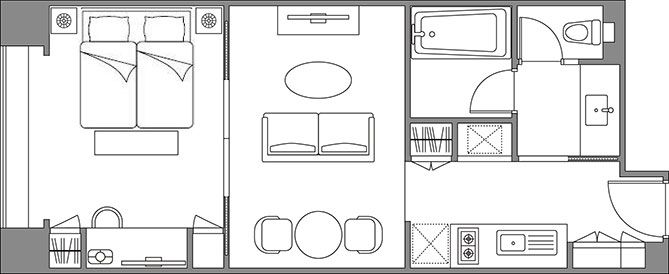 画像: 『1ベッドルームデラックスツイン』 www.discoverasr.com