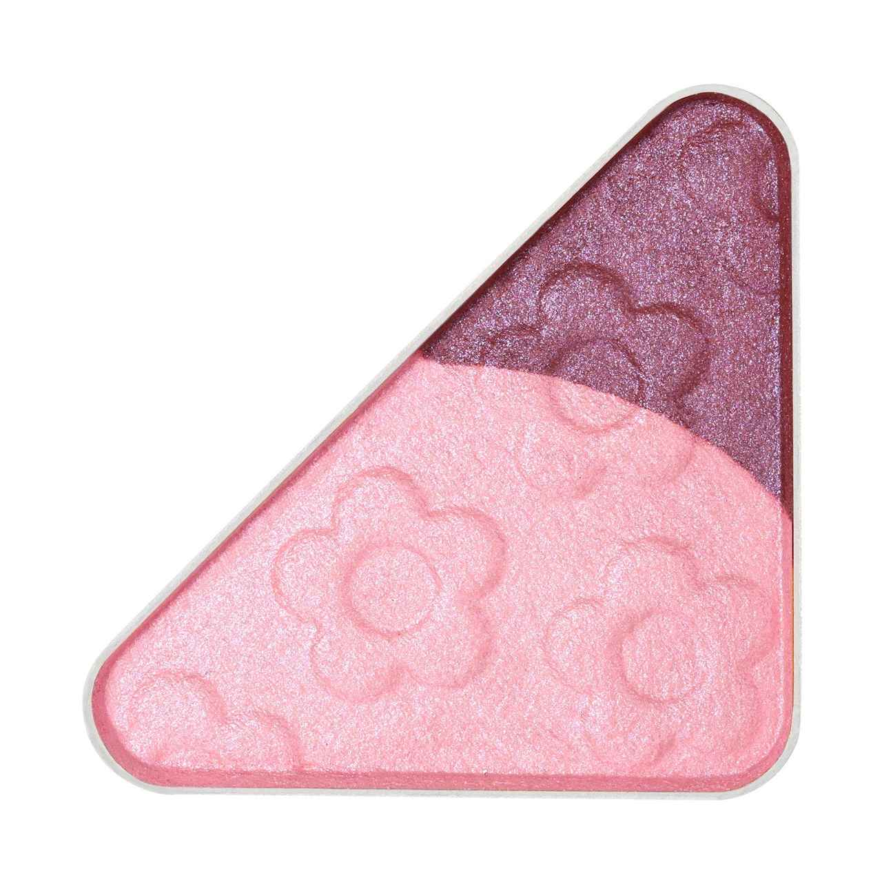 画像: (濃い色)シックパープル…偏光パープルパール、レッドパール配合。 (淡い色)ナチュラルピンク…偏光レッドパール、偏光パープルパール配合。