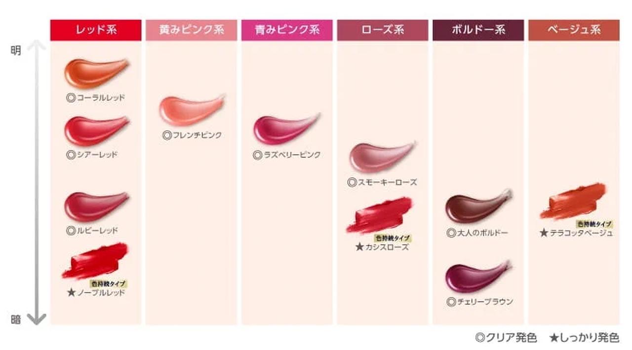 画像: リッチケア＆カラーシリーズ　カラーチャート  2タイプ11色展開 似合う色がきっと見つかる、幅広いカラー展開。