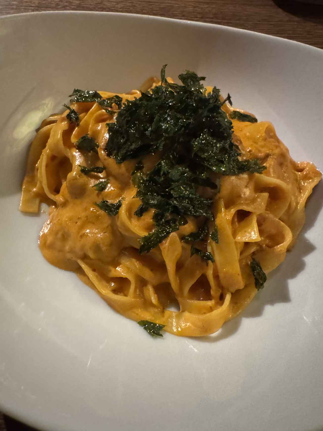 画像: ウニのトマトクリーム　タリアッテレ　2200円