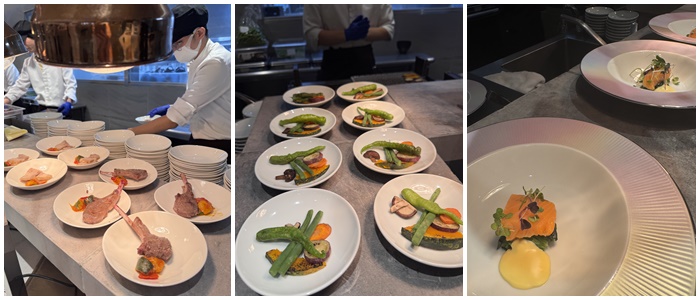 画像: 出来立てを楽しむライブキッチン