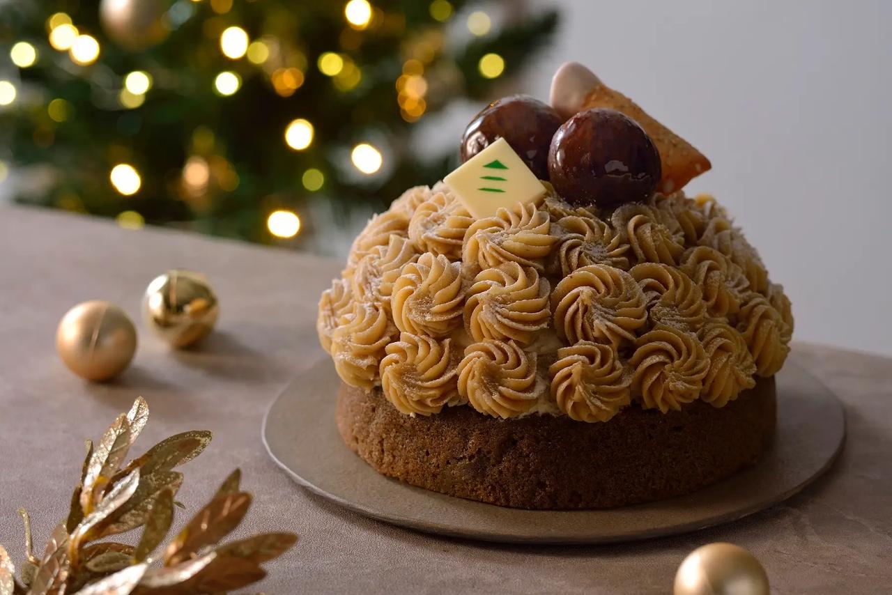 画像: クリスマスモンブラン 14,000円(税込) 直径:約15cm、高さ:約8.5cm 数量限定